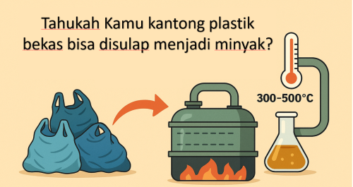 Kantong plastik bekas bisa disulap menjadi minyak