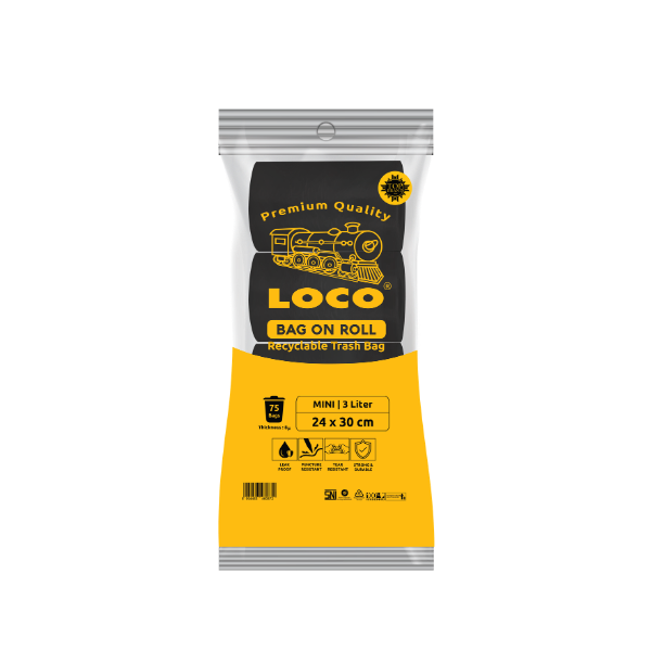 LOCO Bag On Roll Hitam 24