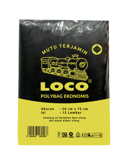 LOCO Polybag Ekonomis Hitam 50x75