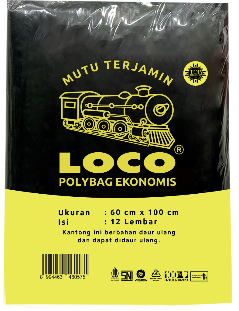 LOCO Polybag Ekonomis Hitam 60