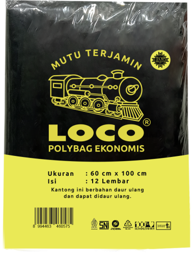 LOCO Polybag Ekonomis Hitam 60x100