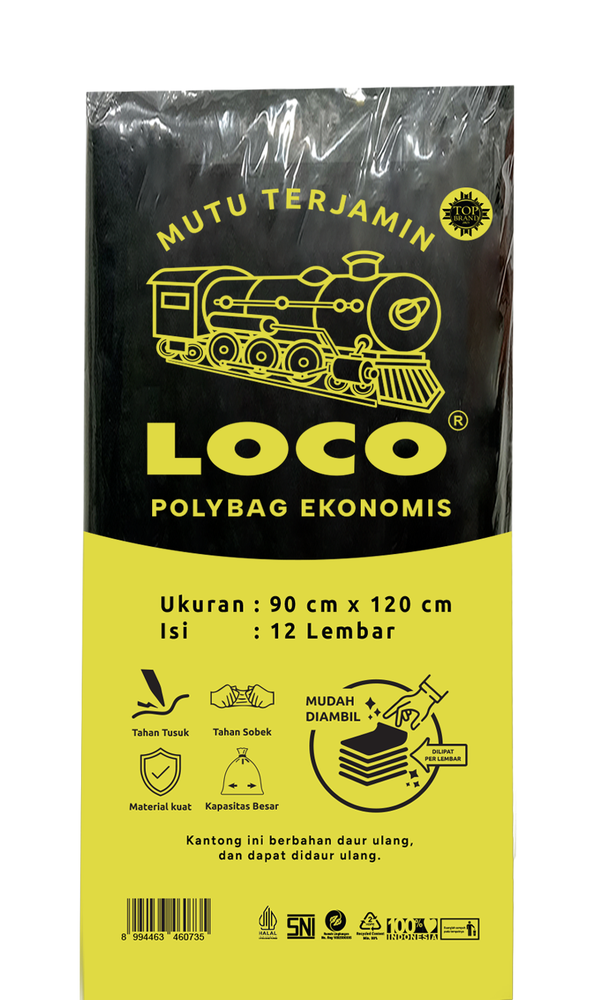 LOCO Polybag Ekonomis Hitam 90