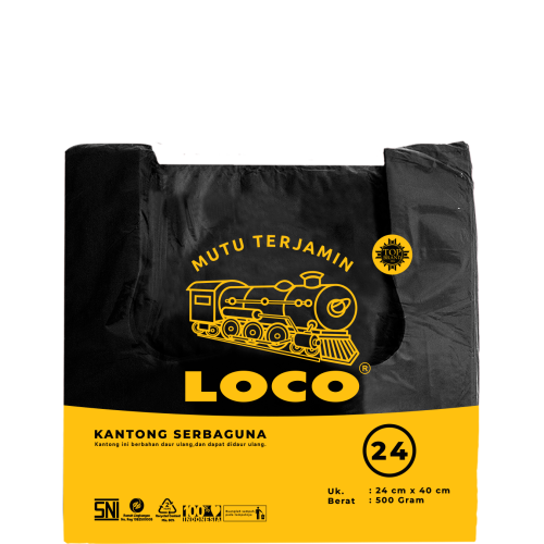LOCO Tebal Hitam 24x40