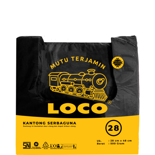 LOCO Tebal Hitam 28x48