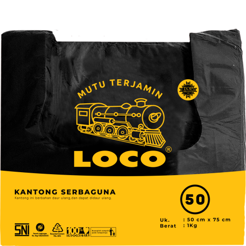 LOCO Tebal Hitam 50x75