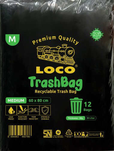 LOCO Trashbag Hitam 60x80