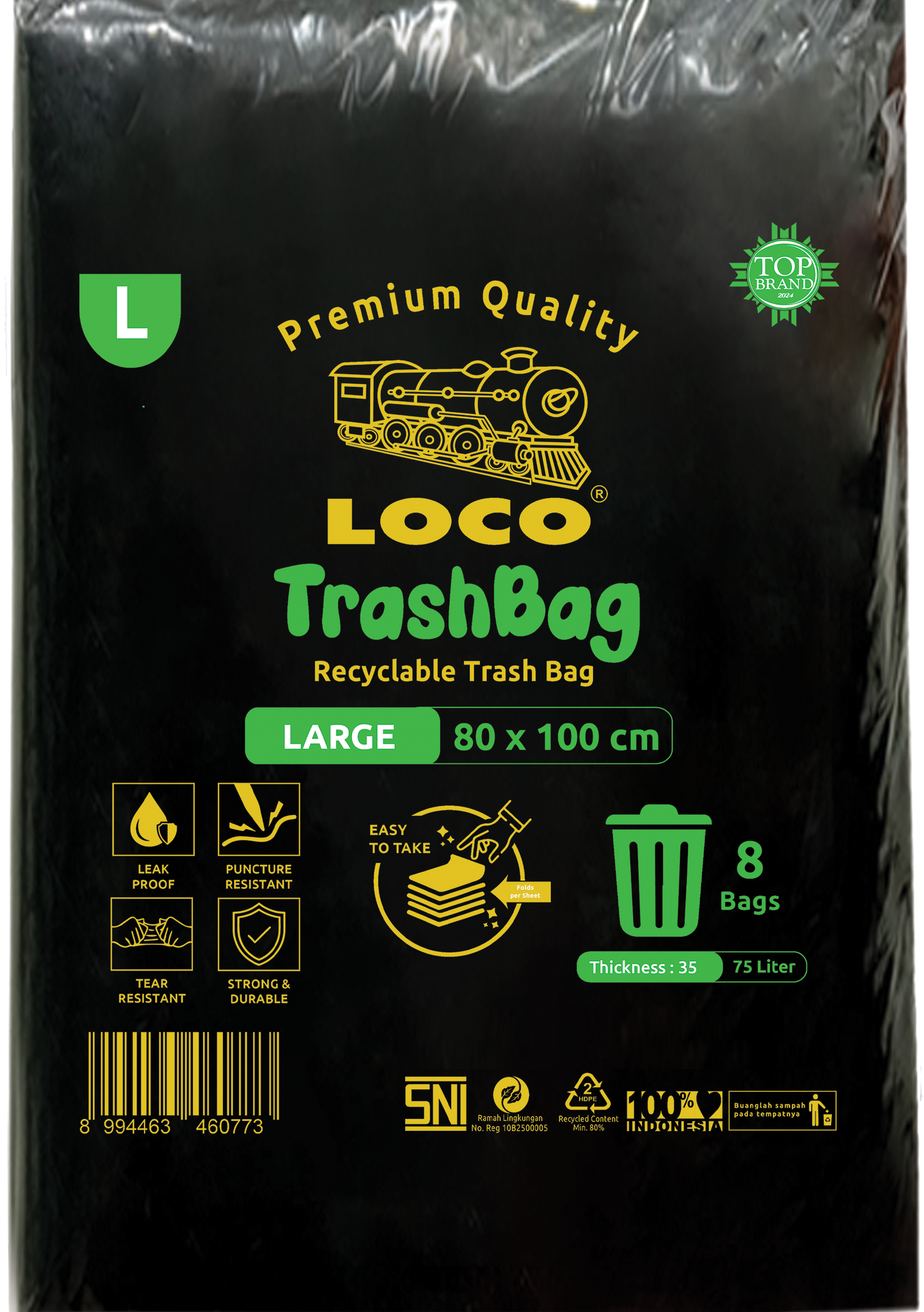 LOCO Trashbag Hitam 80